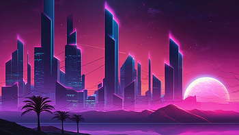 Urban Neon Night Synthwave , synthwave, neon, retrowave, artist, artwork, digital-art HD wallpaper