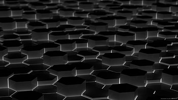 Black Hexagons for HD wallpaper