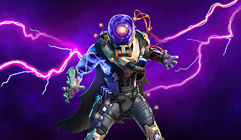 Lightning man, skin, Fortnite, online game HD wallpaper