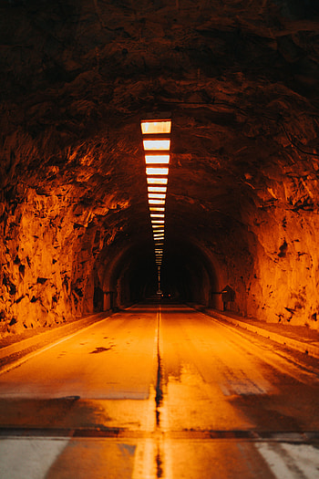Shine, Light, Miscellanea, Miscellaneous, Road, Illumination, Lighting, Tunnel HD phone wallpaper