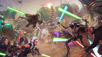 Ahsoka Tano, Anakin Skywalker, Lightsaber duel, Epic battle HD wallpaper