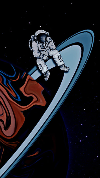 Planeta, azul, arte HD phone wallpaper
