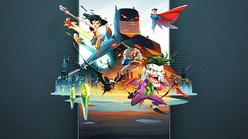 Dc Super Heroes United, batman, superman, joker, wonder-woman, superheroes, artwork, digital-art, artstation HD wallpaper