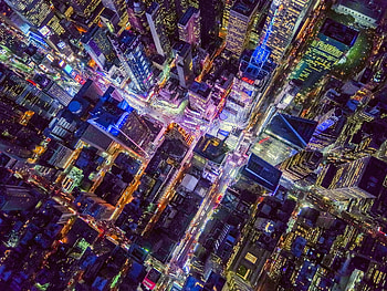 New York, , Aerial, Building, City, Light, Night, Skyscraper, Usa, Cities HD wallpaper