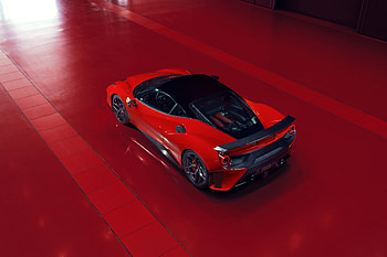Pogea Racing FPlus Corsa 2018 Upper Side Rear View, pogea-fplus, pogea, cars, 2018-cars, ferrari HD wallpaper