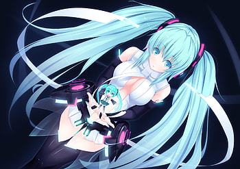 Miku Append, sexy, 01, hatsune miku, append, hot, cute, beautiful, vocaloid, beauty, anime girl, miku, vocaloids, aqua hair, hatsune, twintails HD wallpaper