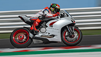 White Rosso Livery, Ducati Panigale V2 HD wallpaper