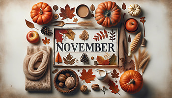 Autumn November, november, Autumn, pumpkin, leaf, harvest HD wallpaper