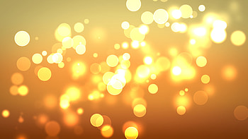 Golden circles of light HD wallpaper