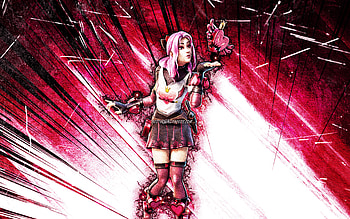 Lovely, grunge art, Fortnite Battle Royale, Fortnite characters, purple abstract rays, Lovely Skin, Fortnite, Lovely Fortnite HD wallpaper