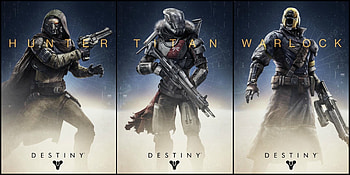 Hunter-Titan-and-Warlock-on-Destiny-Game-2014- HD wallpaper