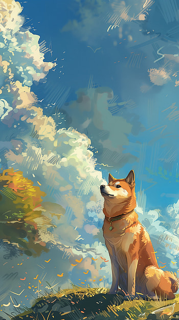 Majestic Doge Sky Adventure - , dog HD phone wallpaper