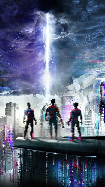 Peter Parker, superhero, spider man, movie, crossover HD phone wallpaper