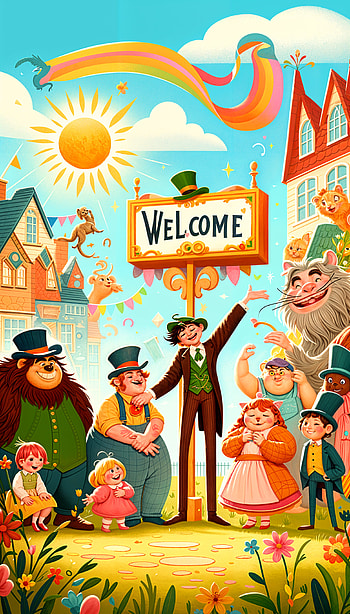 Welcome to a Whimsical World: Your Delight, cartoon, colorful, fairy tale HD phone wallpaper