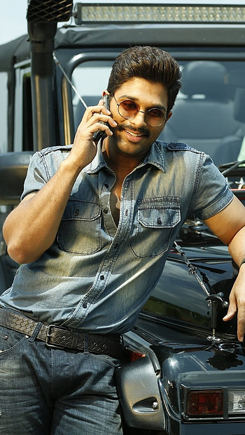 Allu Arjun , Black Jeep, Background HD phone wallpaper