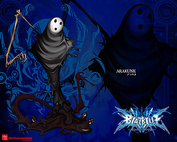 Blaze Blue, blue, arakune, mask, blaze HD wallpaper