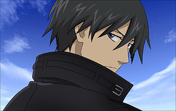 darker than black Hei, blue, coat, sexy, cute, front, back, dtb, mantle, kuro, face, cool, sky, guy, handsome HD wallpaper