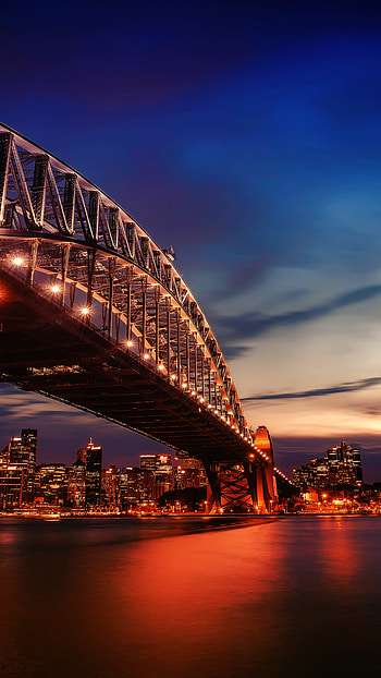 City lights, Sydney Harbour Bridge, , Mesmerizing display HD phone wallpaper
