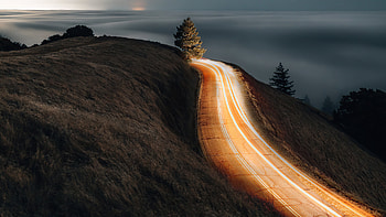 Morning Road Lights Long Exposure , road, long-exposure, graphy HD wallpaper