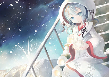 ~Winter's Delight~, winter, Vocaloid, snow, Anime, Miku Hatsune HD wallpaper