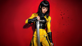 Epic Heroic Pose, artist, artwork, art, digital-art, anime-girl HD wallpaper