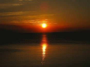 Landscape, Sunset, Sea, Sun HD wallpaper