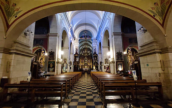 Church in Poland, Christianity, interior, Poland, church HD wallpaper