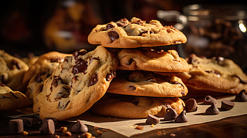 Close Up Chocolate Chip Cookies, Chocolate Chip Cookie, food, cookie HD wallpaper