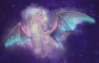 dragonite, stars, anime, pokemon HD wallpaper