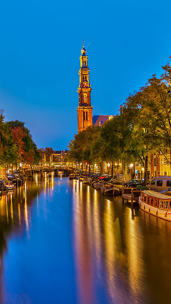 Westerkerk, Netherlands HD phone wallpaper
