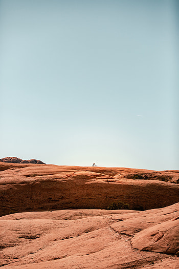 Rock, Silhouette, Minimalism, Stone HD phone wallpaper