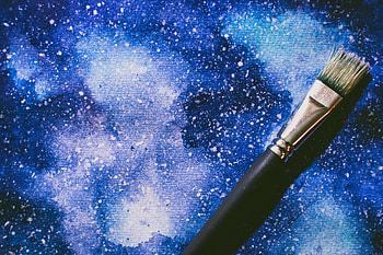 Art, Miscellanea, Miscellaneous, Paint, Space, Cosmic, Brush, Artistic, Tassel HD wallpaper