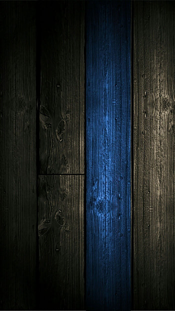 Wood Black Background . Wood , Blue , Thin blue line, Dark Wood HD phone wallpaper