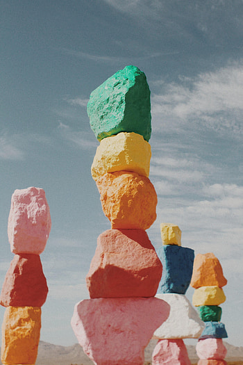Stones, Miscellanea, Miscellaneous, Multicolored, Motley, Design, Construction HD phone wallpaper