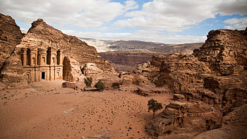 Petra, Breathtaking scenery, Jordan landmarks, Travel backgrounds HD wallpaper