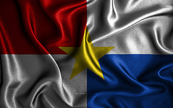 Monteria flag, , silk wavy flags, colombian cities, Day of Monteria, fabric flags, Flag of Monteria, 3D art, Monteria, Cities of Colombia, Monteria 3D flag, Colombia HD wallpaper