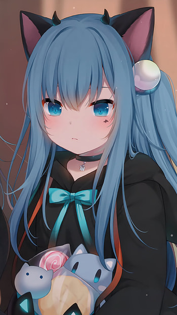 Nekoha Shizuku — Sapphire Catgirl , Anime, girl, anime girl HD phone wallpaper