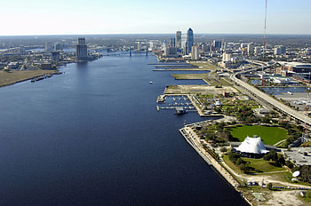 Metropolitan Park, Jacksonville marina, Downtown scenery, Waterfront oasis HD wallpaper
