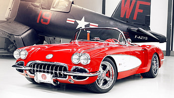 1959 Chevrolet Corvette C1, , car, red, 2012, 10, corvette, 07 HD wallpaper