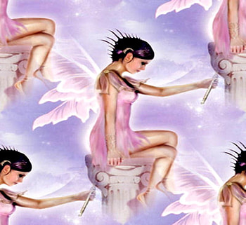 A FAIRIES BLESSINGS, blue, pink, fairies, blessings HD wallpaper