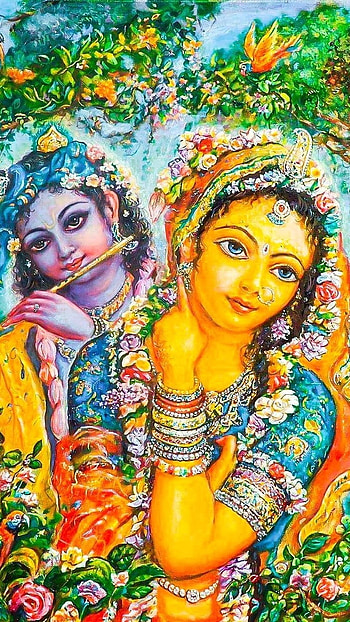 Radha Krishna , Love, God, Couple HD phone wallpaper