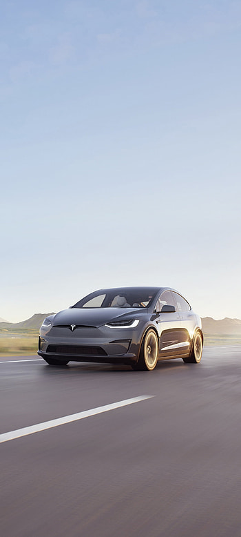 vehicle, Tesla Model X Plaid HD phone wallpaper