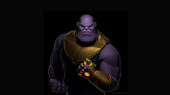 Thanos Digital Art, thanos, digital-art, artwork, artist, artstation, superheroes HD wallpaper