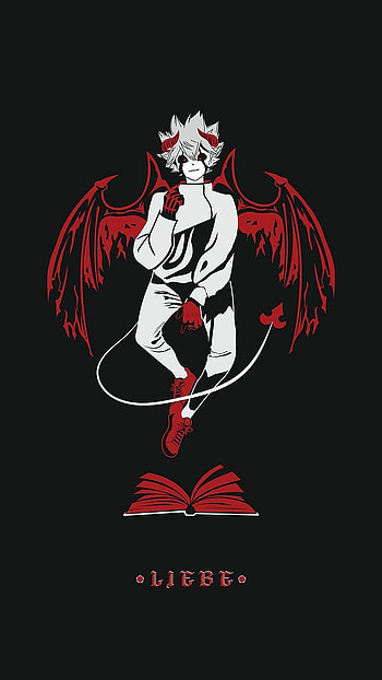Black cover diablo, black clover, anime HD phone wallpaper
