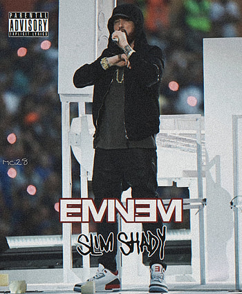 Eminem By: MCi28, Rap, Yourself, Lose, RapGod, NFL, 2022, Marshall, SuperBowl HD phone wallpaper