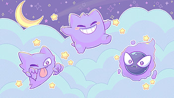 Haunter and Gengar, Gastly HD wallpaper
