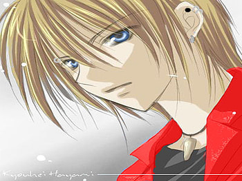 Anime boy with piercings BlackRed, blue, anime, blackred, boy, piercings, eyes, clothes HD wallpaper