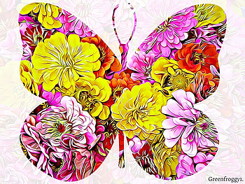 BUTTERFLY CUT OUT, FRACTAL, BUTTERFLY, ABSTRACT HD wallpaper