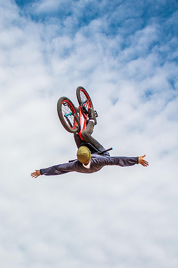 Sports, Human, Person, Bicycle, Extreme, Jumping, Backflip HD phone wallpaper