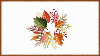 Fall Wreath, leaf, simple, wreath, artistic, fall HD wallpaper